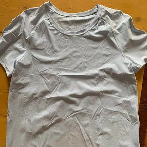 Split Back Light Blue Lululemon Shirt